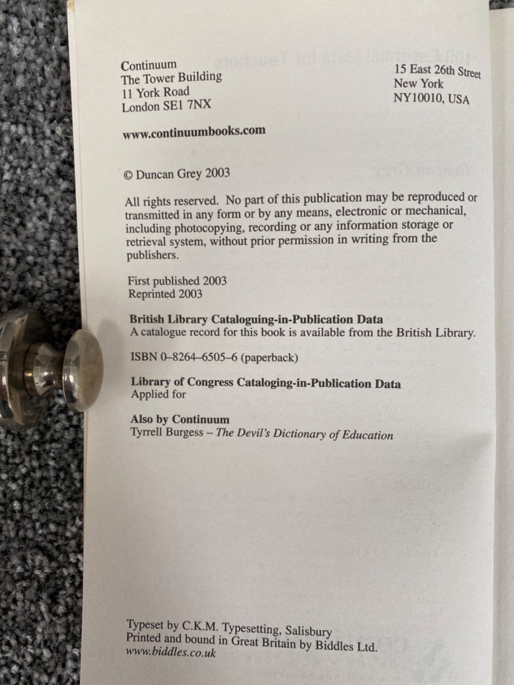 100 Essential Lists for Teachers - Duncan Grey