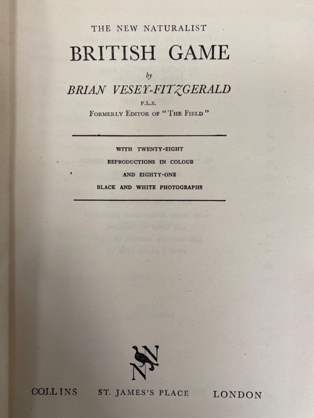 British Game - Brian Vesey-Fitzgerald