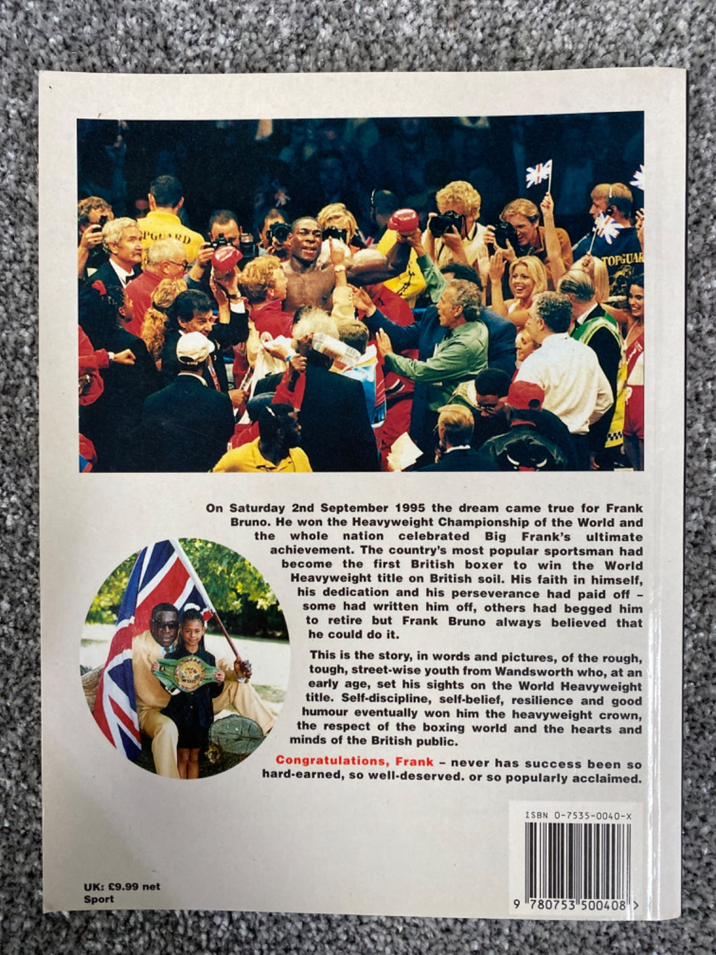 Champion of the World!: The Frank Bruno Story - Malcolm Severs