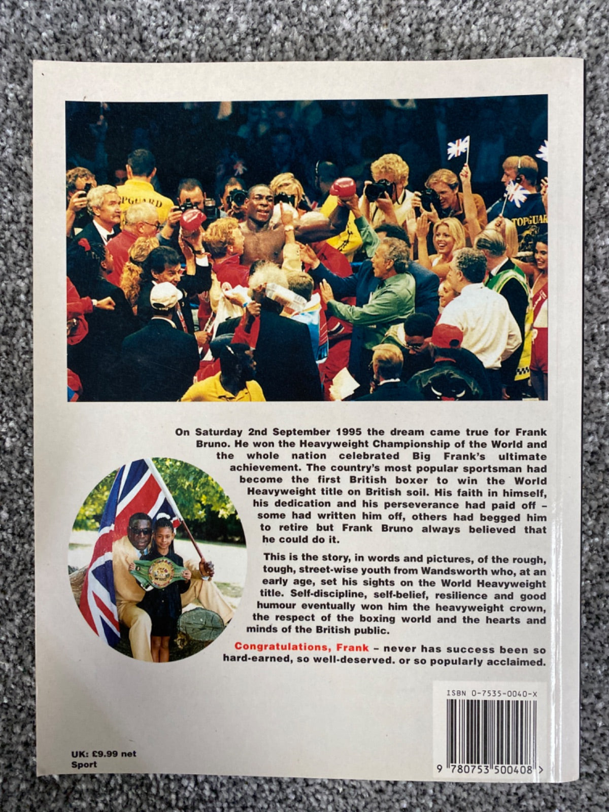 Champion of the World!: The Frank Bruno Story - Malcolm Severs