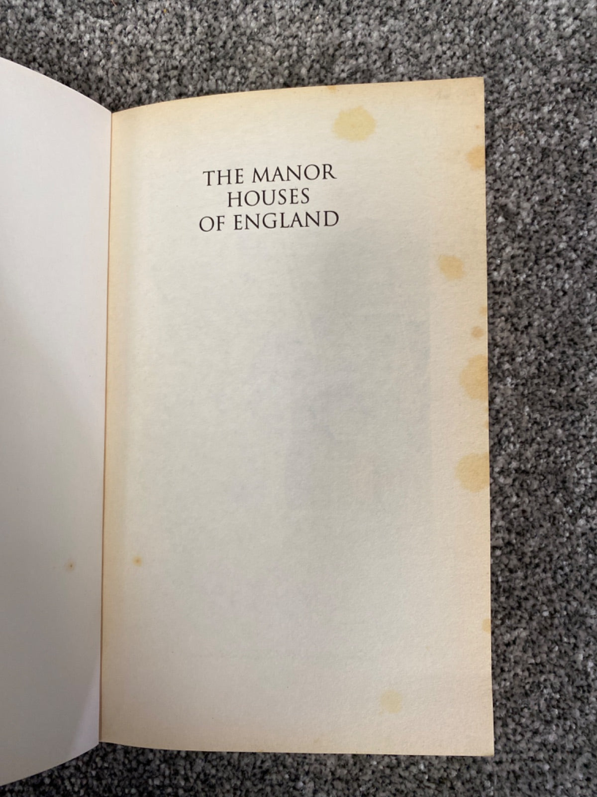 The Manor Houses of England - Peter Hampson Ditchfield