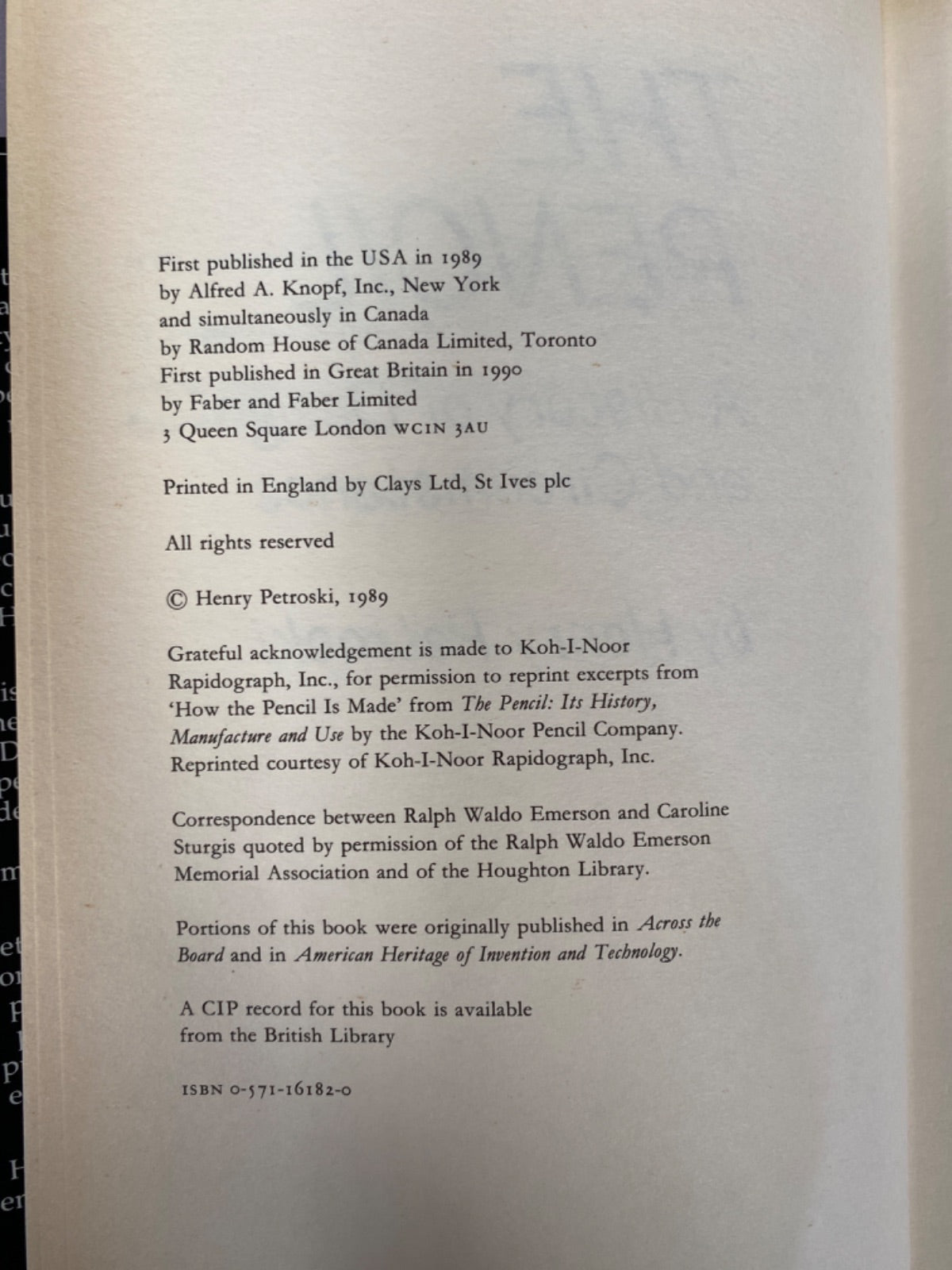 The Pencil: A History of Design and Circumstance - Henry Petroski