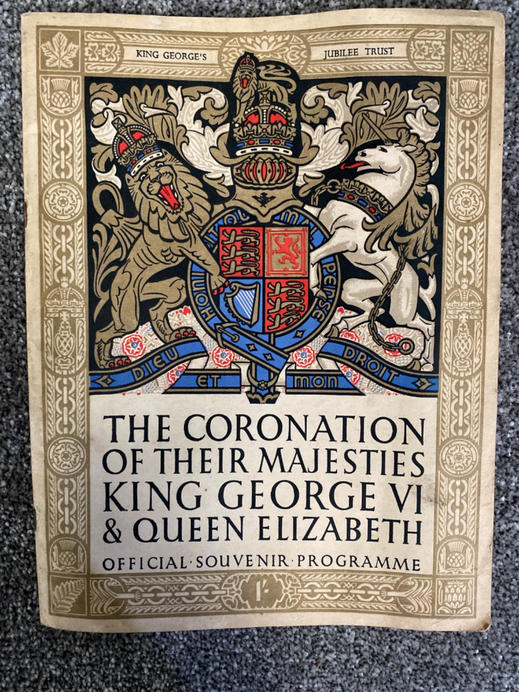 THE CORONATION OF THEIR MAJESTIES KING GEORGE VI & QUEEN ELIZABETH