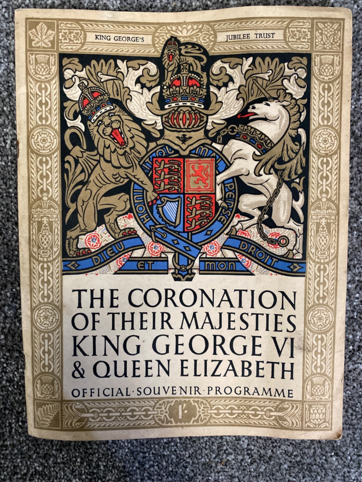 THE CORONATION OF THEIR MAJESTIES KING GEORGE VI & QUEEN ELIZABETH