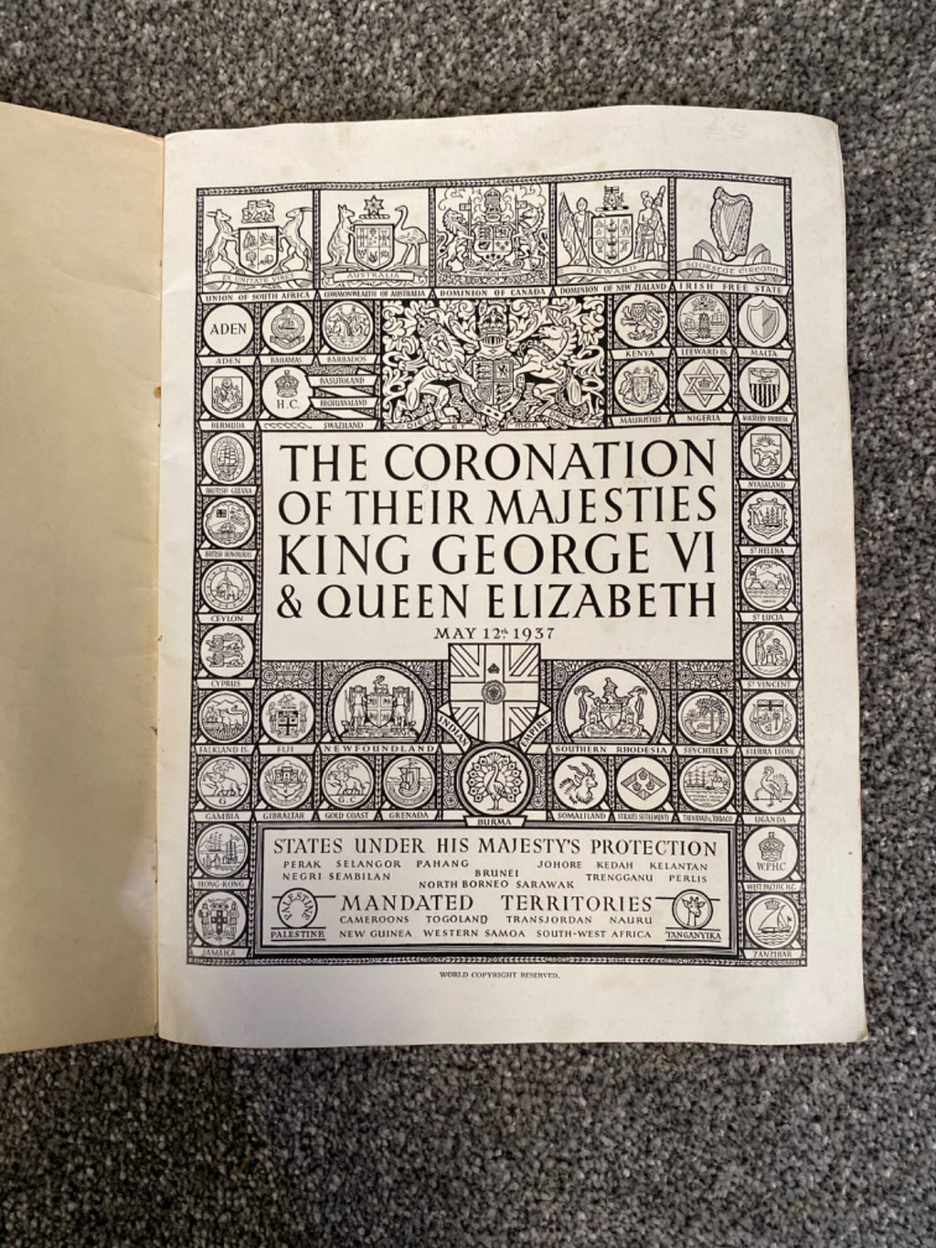 THE CORONATION OF THEIR MAJESTIES KING GEORGE VI & QUEEN ELIZABETH