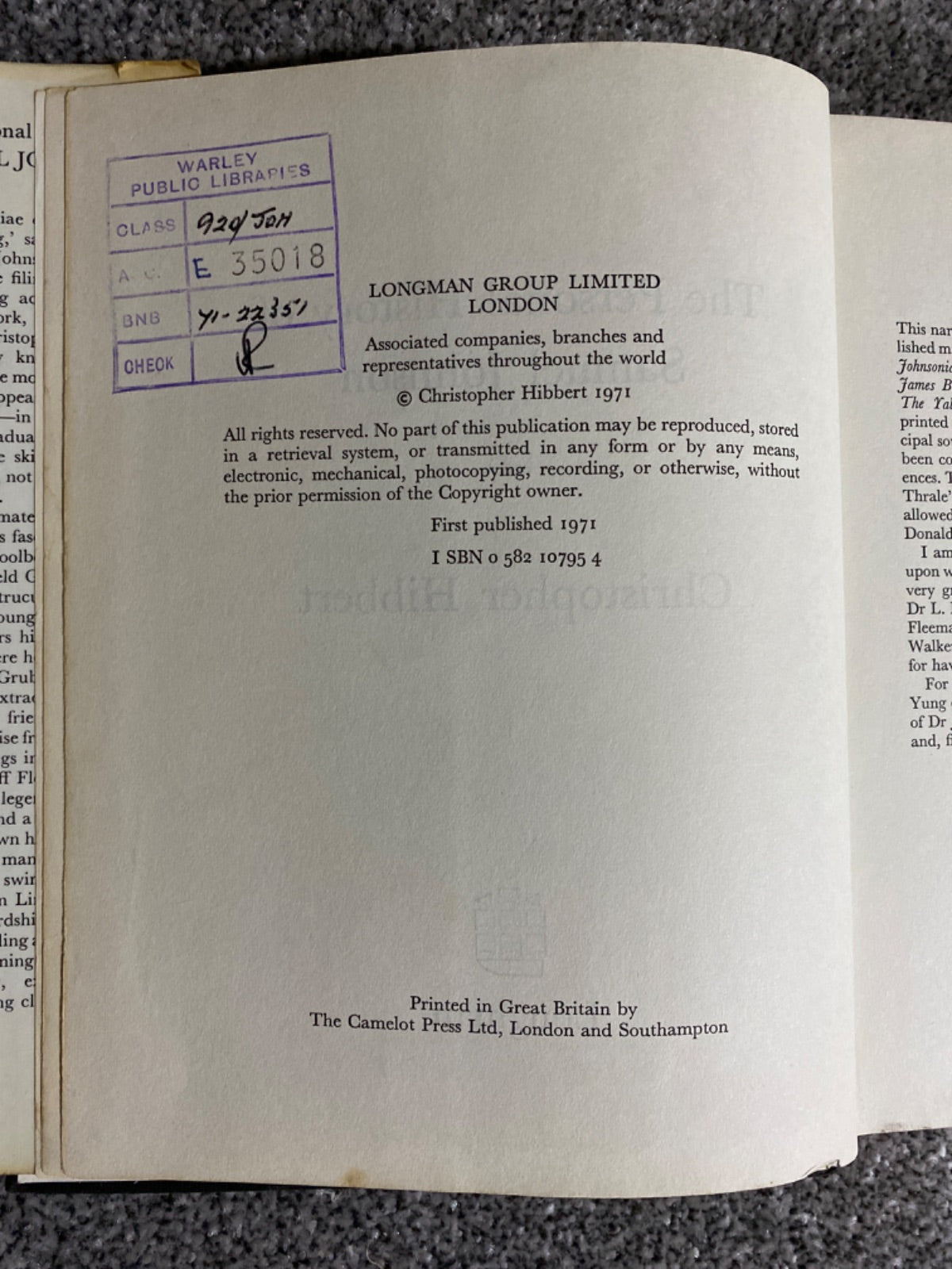 The Personal History of Samuel Johnson - Christopher Hibbert