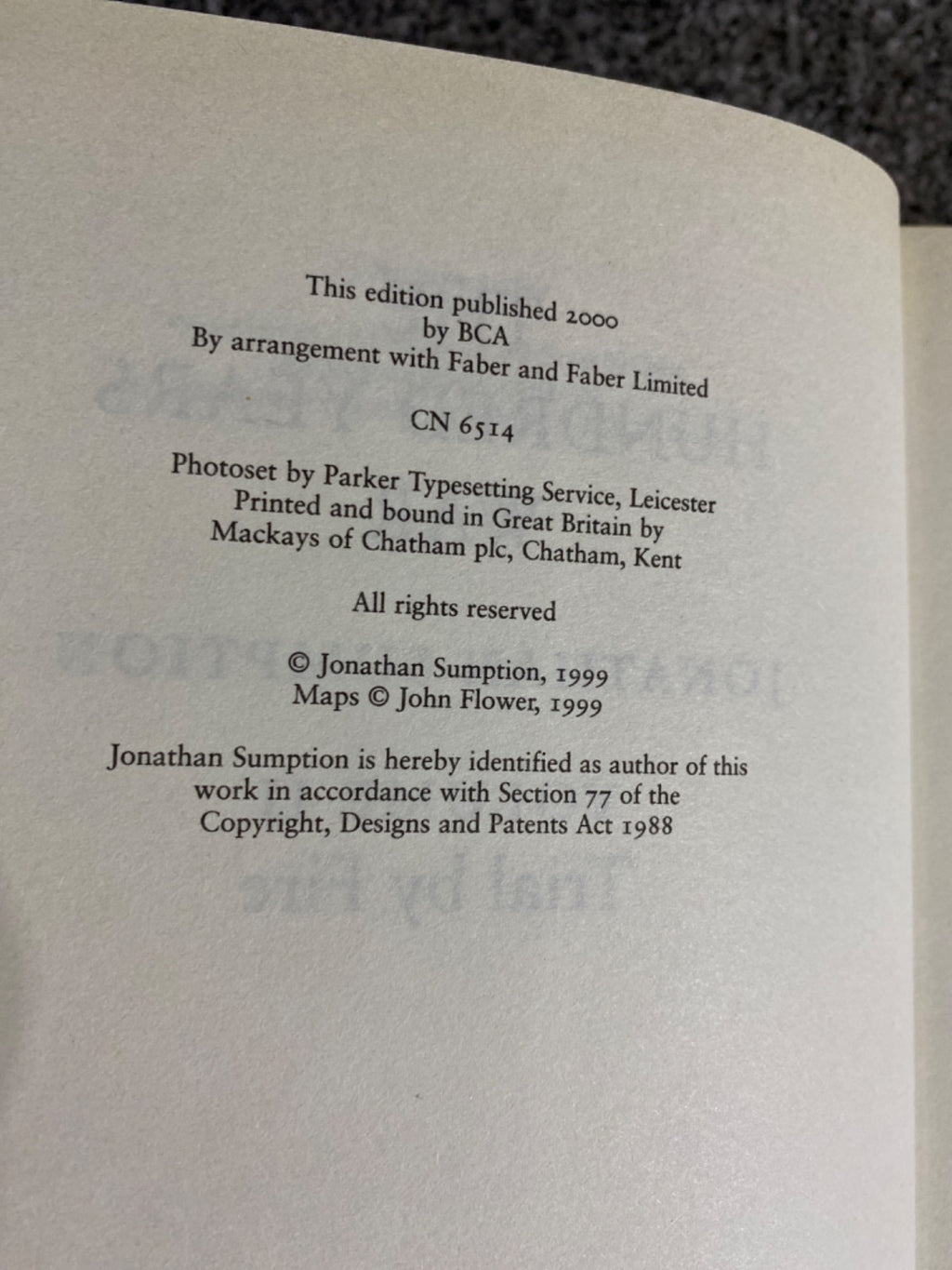 Trial by Fire - Jonathan Sumption