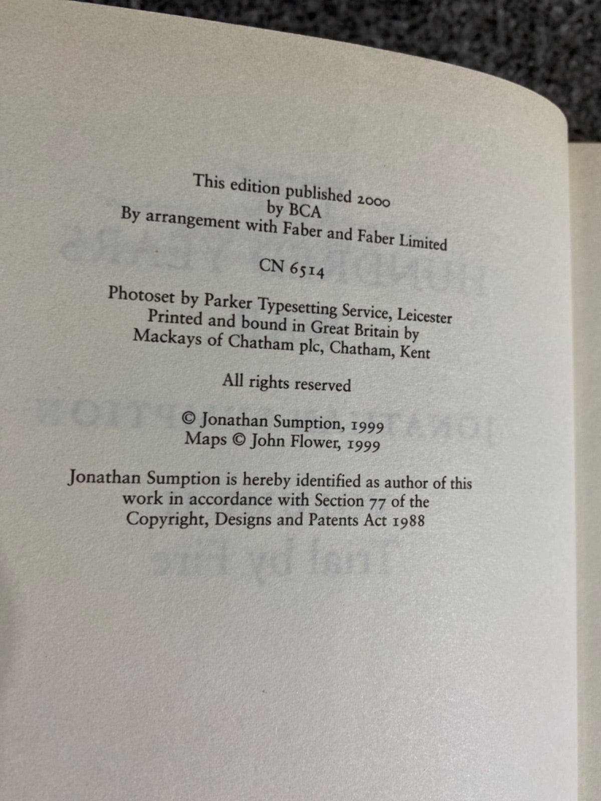 Trial by Fire - Jonathan Sumption