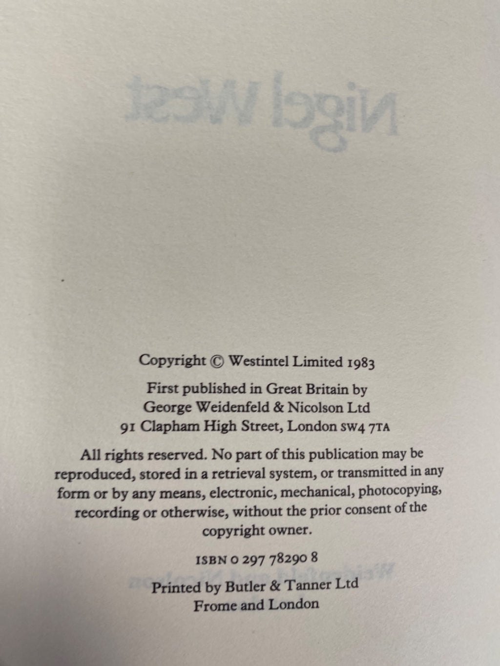 MI6 - Nigel West