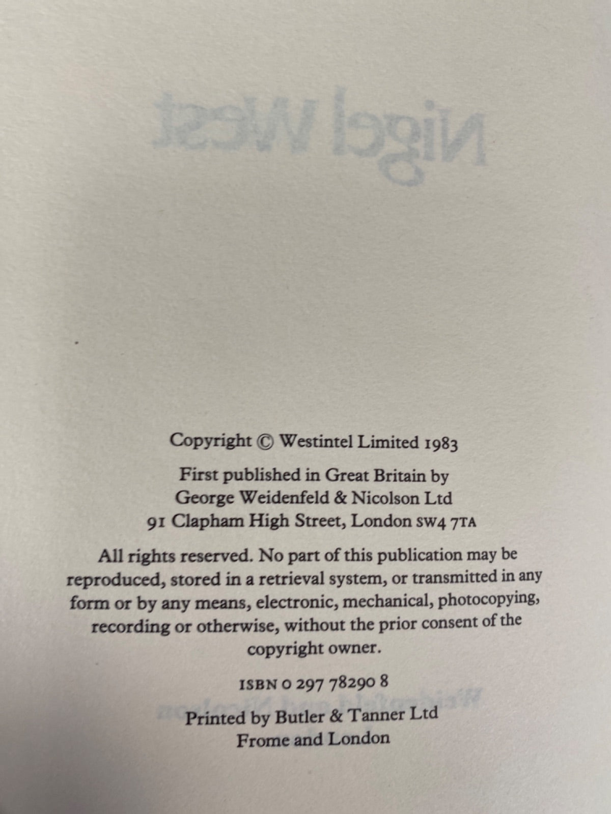 MI6 - Nigel West