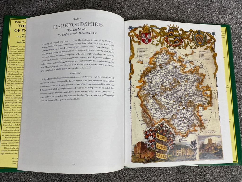 Moule's County Maps:  The West of England: Including the West Midlands - Thomas Moule