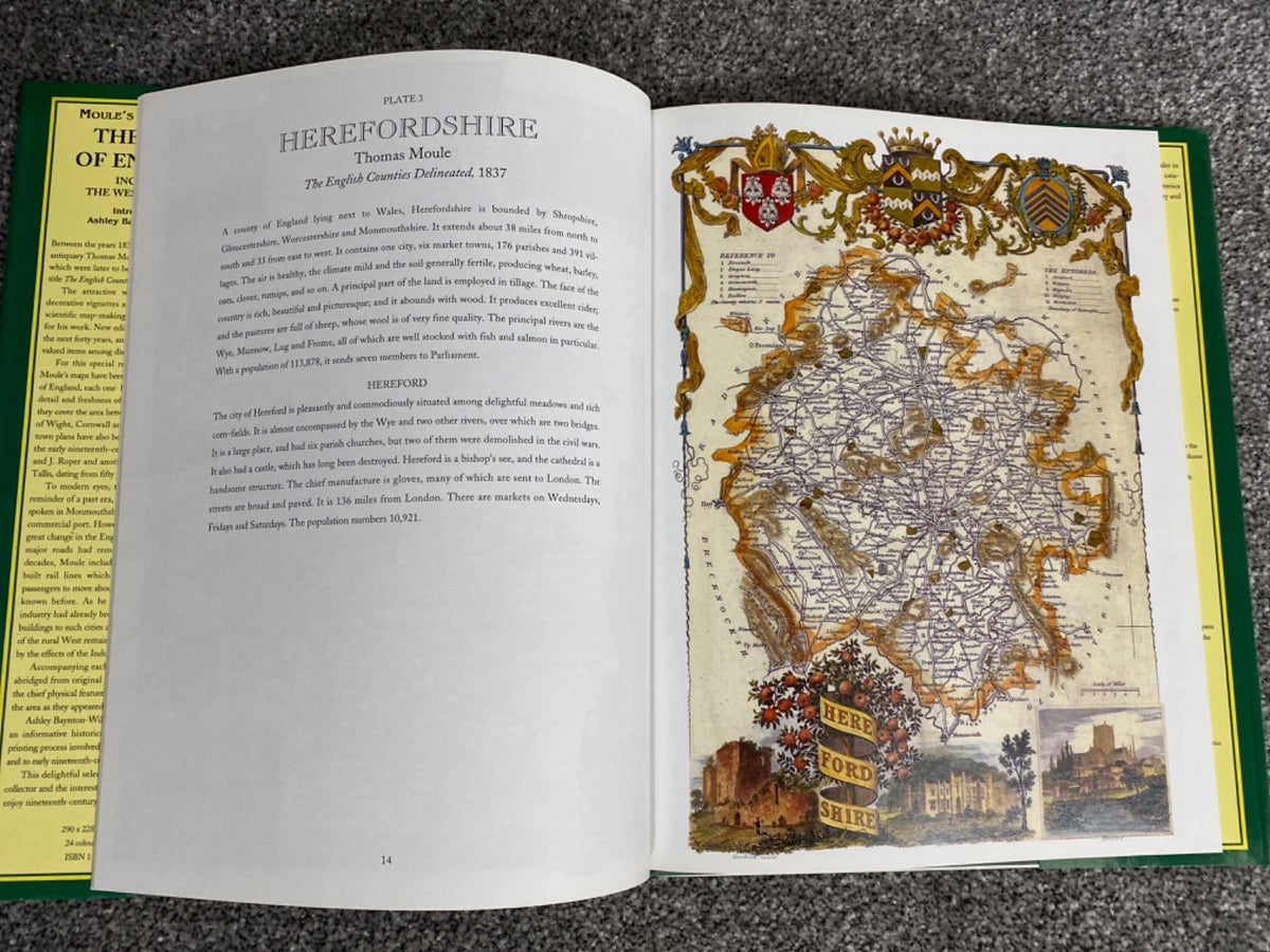 Moule's County Maps:  The West of England: Including the West Midlands - Thomas Moule