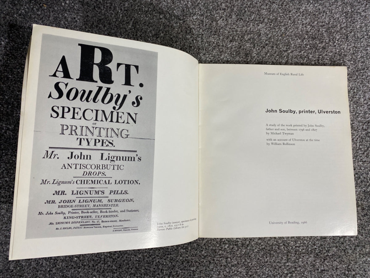 John Soulby, printer, Ulverston - Michael Twyman