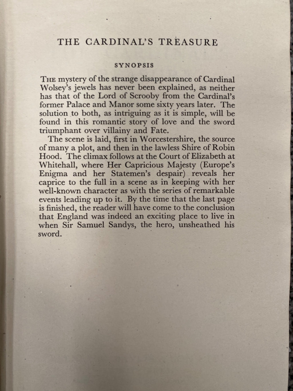 The Cardinal's Treasure - George W. Gillingham