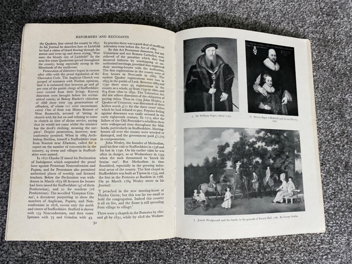 A History of Staffordshire - M. W. Greenslade and D. G. Stuart