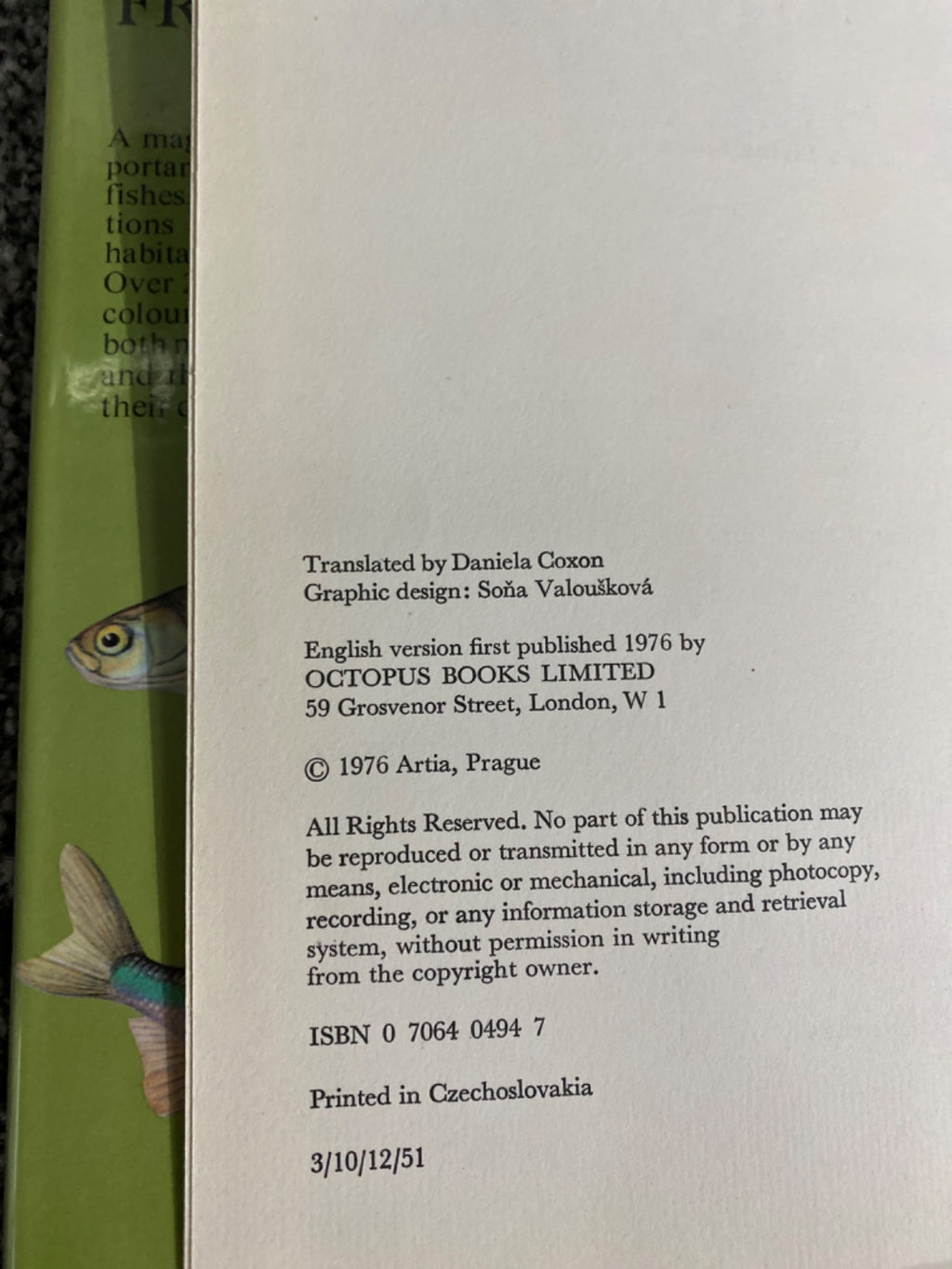 A COLOUR GUIDE TO FAMILIAR FRESHWATER FISHES. - Jiri Cihar