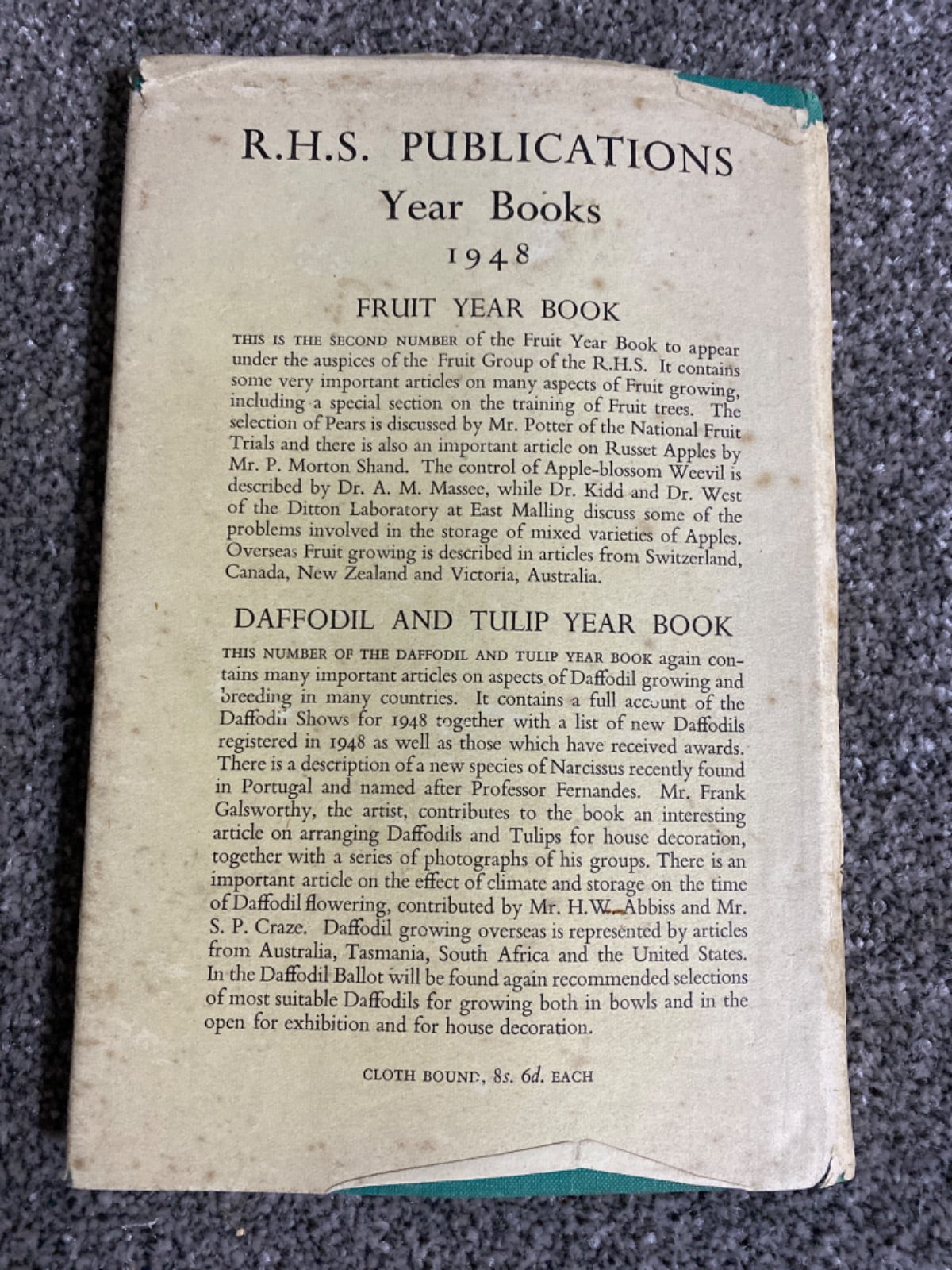 A Horticultural Who Was Who - A. Simmonds