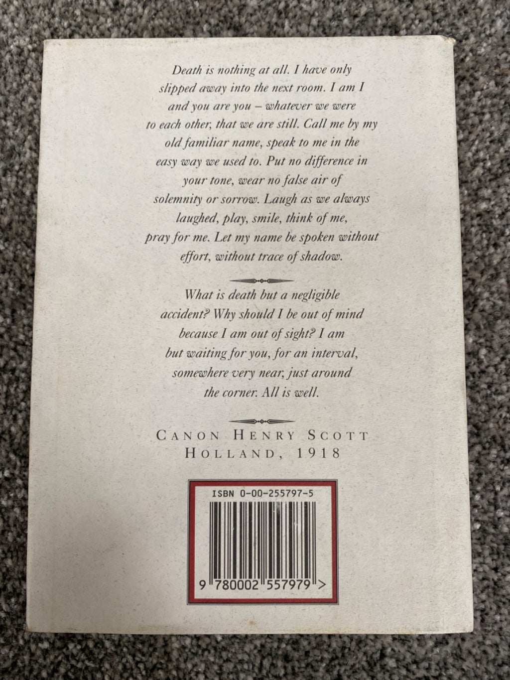 All is well: poems and readings in remembrance of loved ones - Cunningham, James