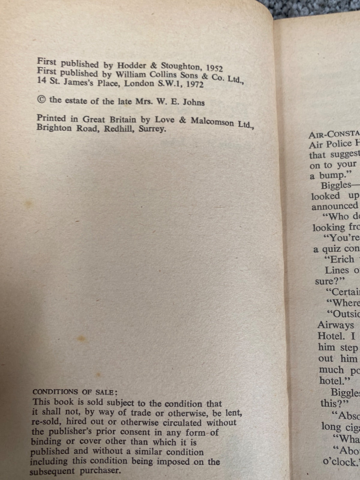 Biggles Follows On - Captain W. E. Johns