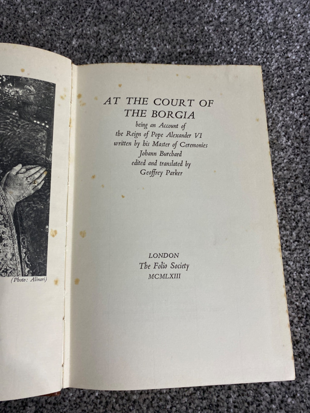 At the Court of the Borgia - Johann Burchard