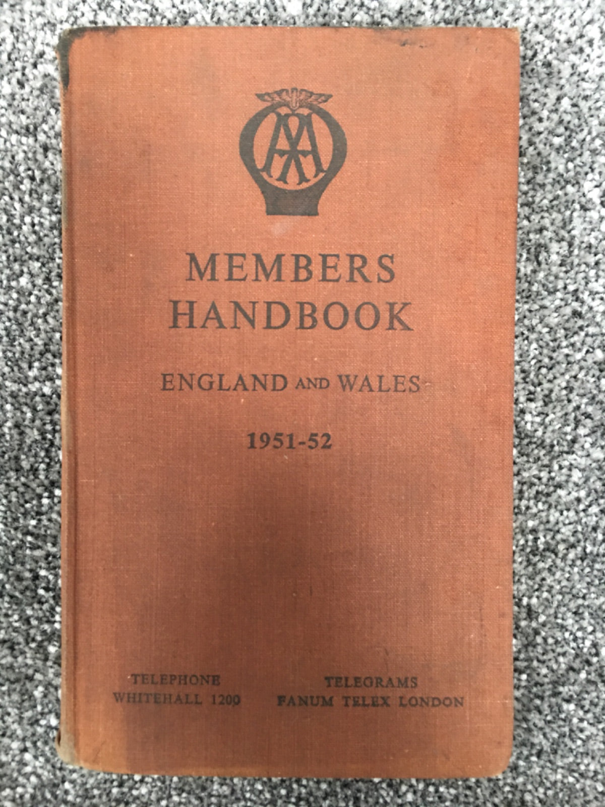 AA Members Handbook: England & Wales 1951-52