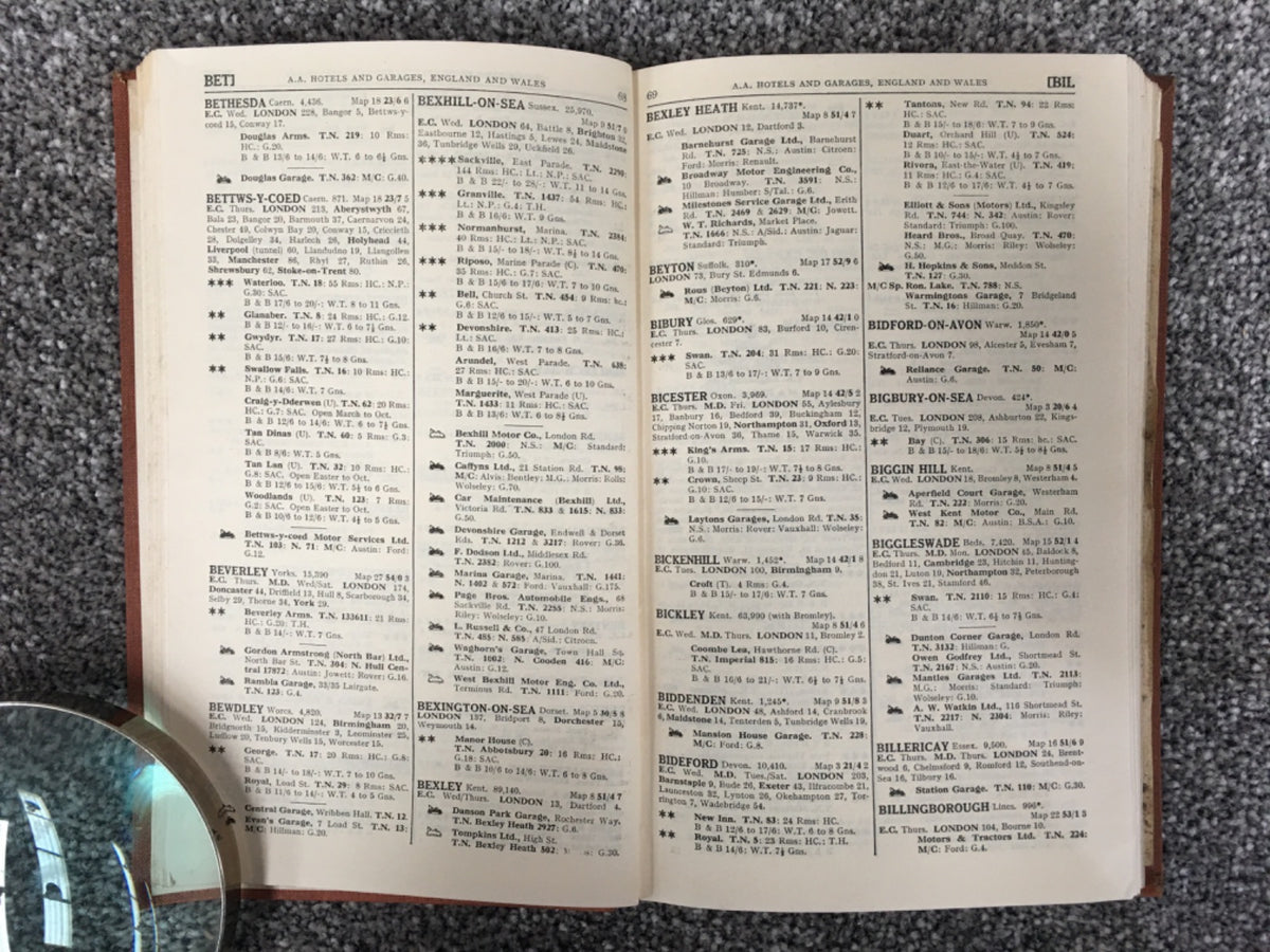 AA Members Handbook: England & Wales 1951-52