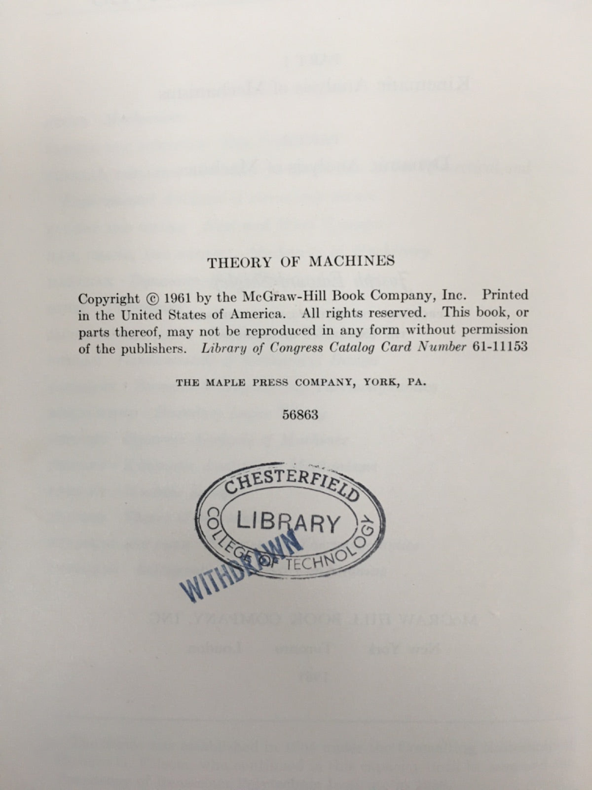 Theory of Machines - Joseph Edward Shigley