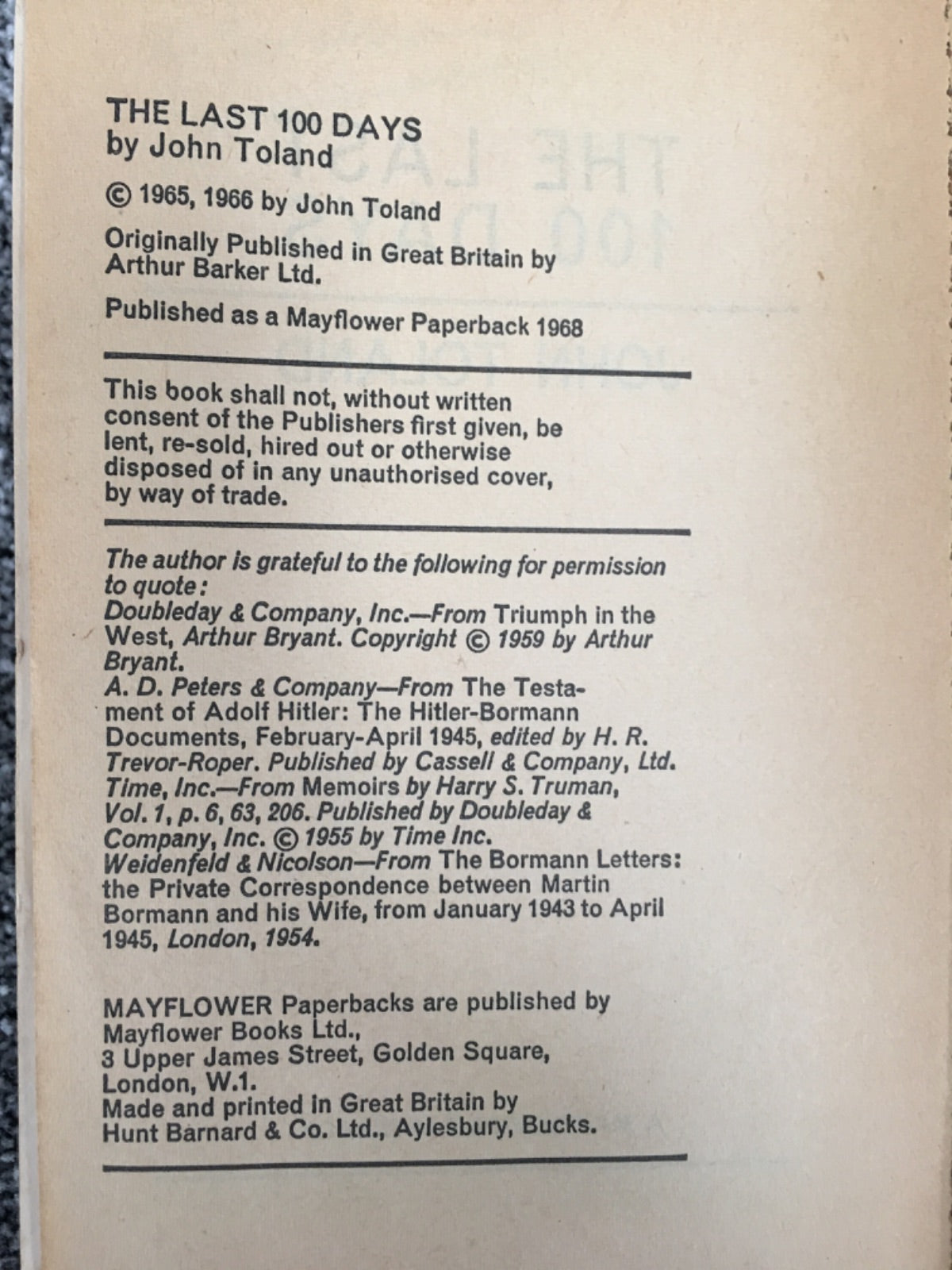 The Last 100 Days - John Toland