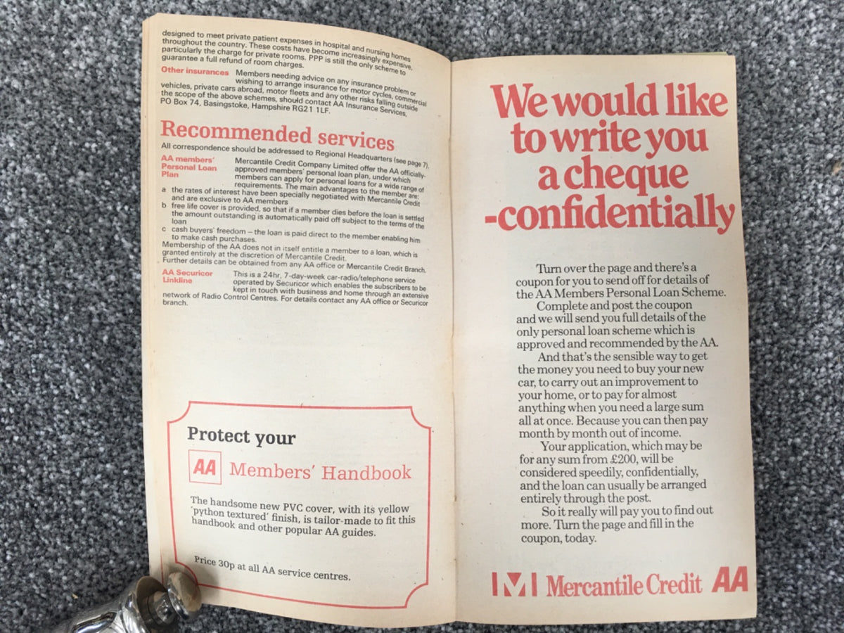 AA Members' Handbook 1976/7