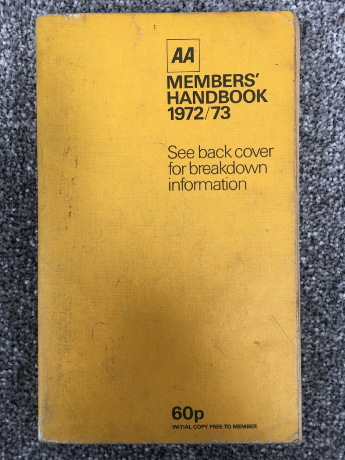 AA Members' Handbook 1972/73