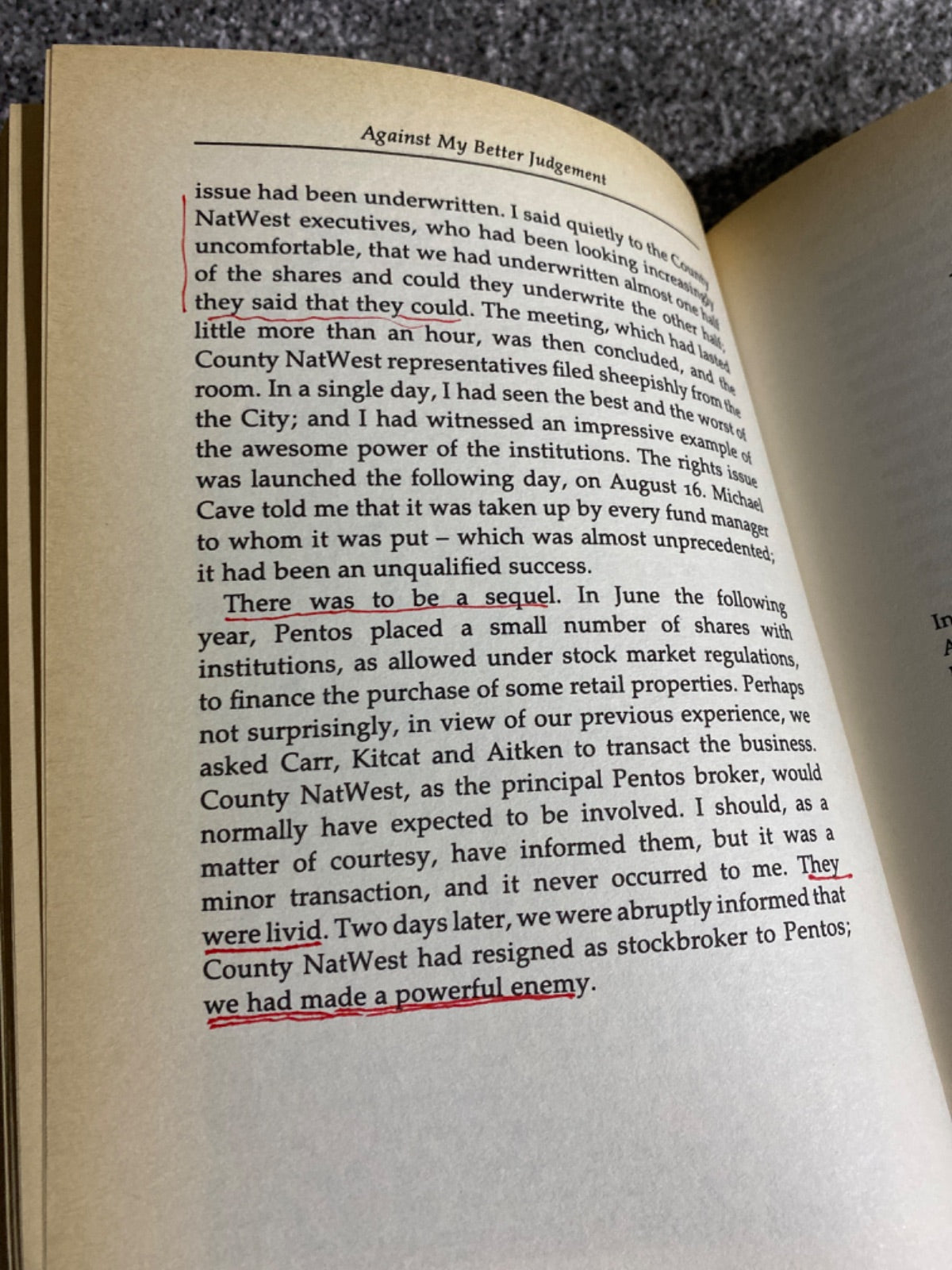 Against my better judgement: adventures in the City and in the book trade. - Terry Maher