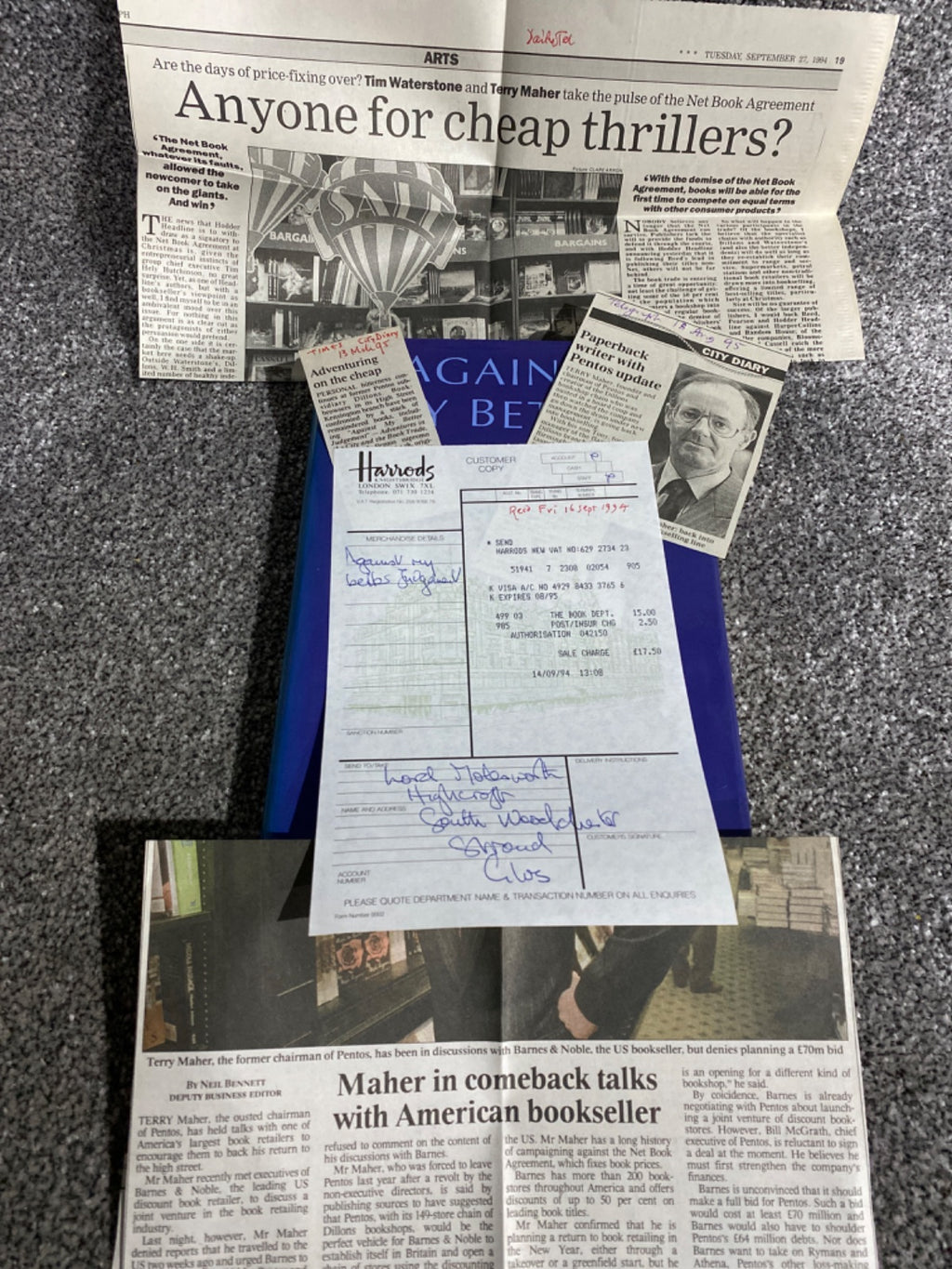 Against my better judgement: adventures in the City and in the book trade. - Terry Maher