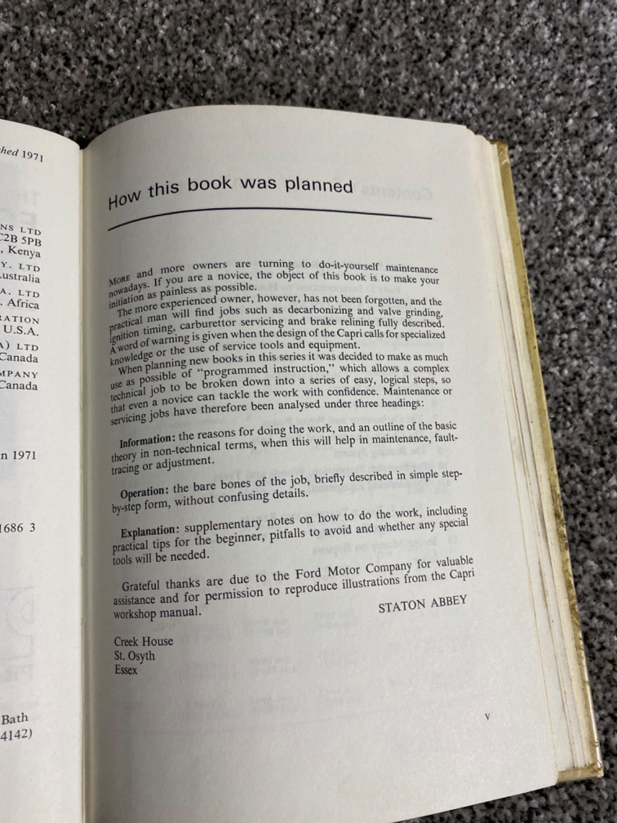 The Book of the Ford Capri - Staton Abbey