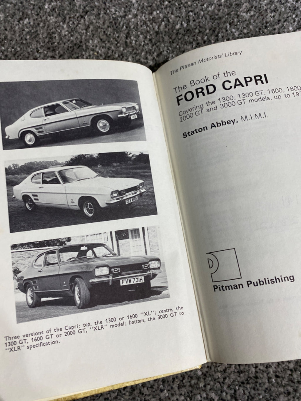 The Book of the Ford Capri - Staton Abbey