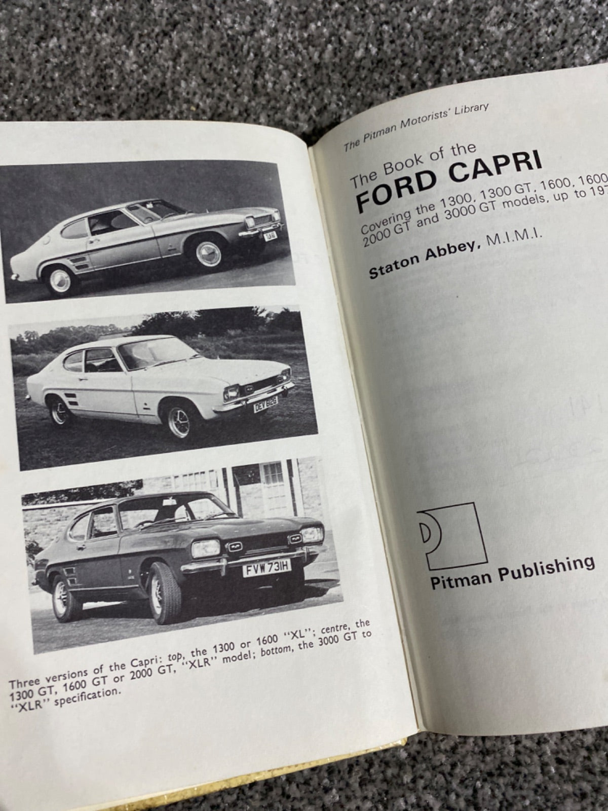 The Book of the Ford Capri - Staton Abbey
