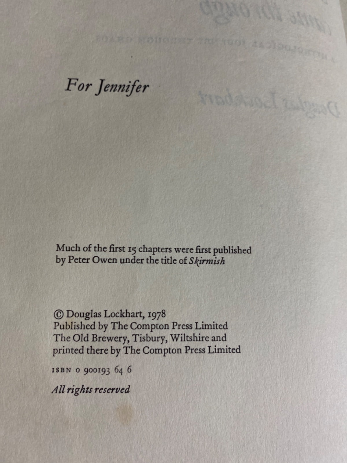 The Song of the Man Who Came Through - Douglas Lockhart