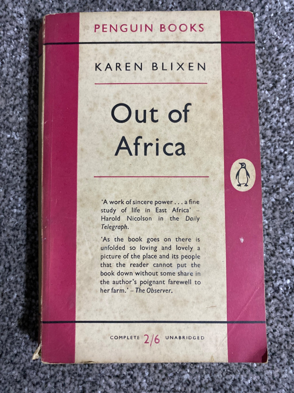 Out of Africa - Karen Blixen