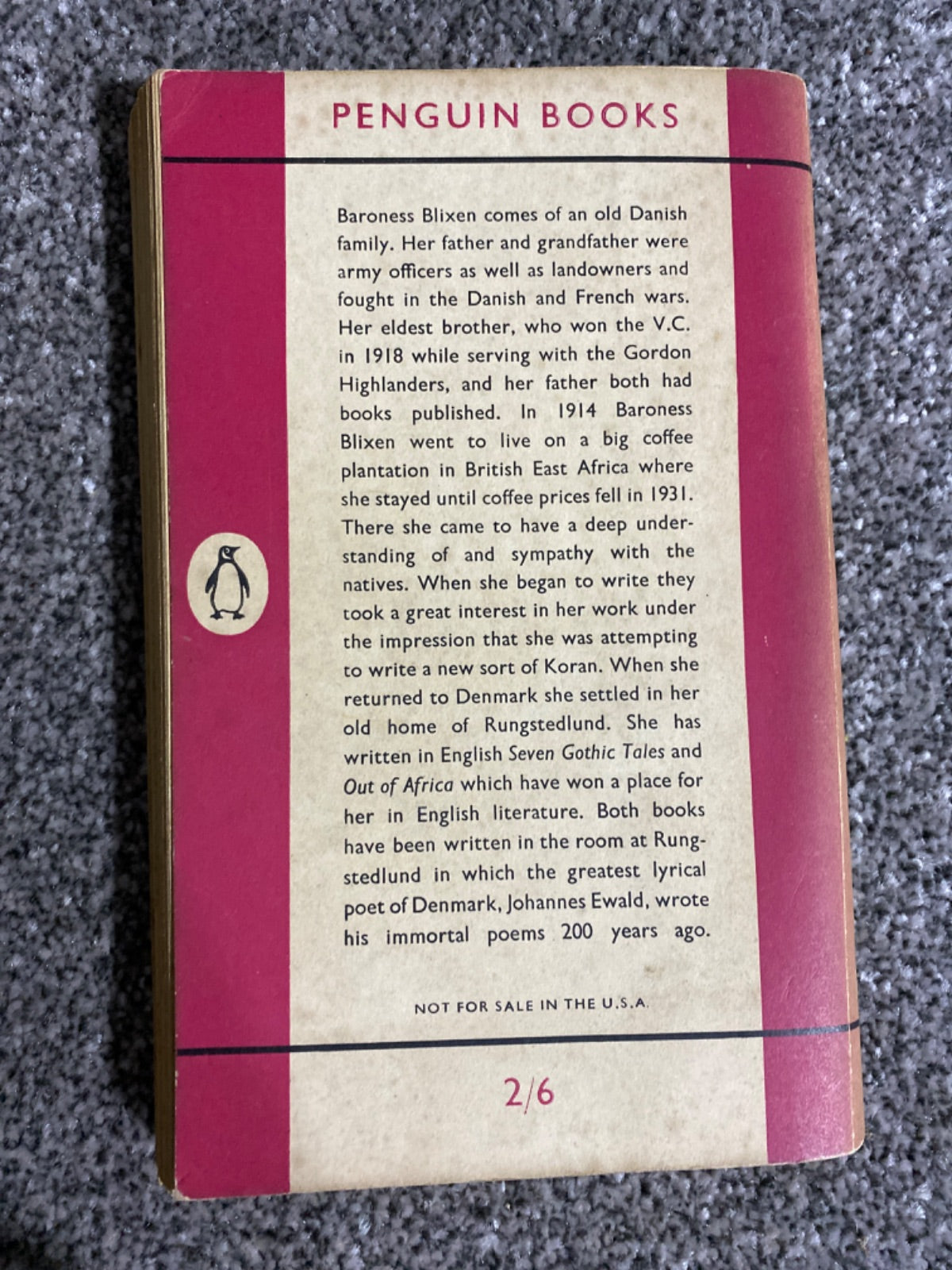Out of Africa - Karen Blixen