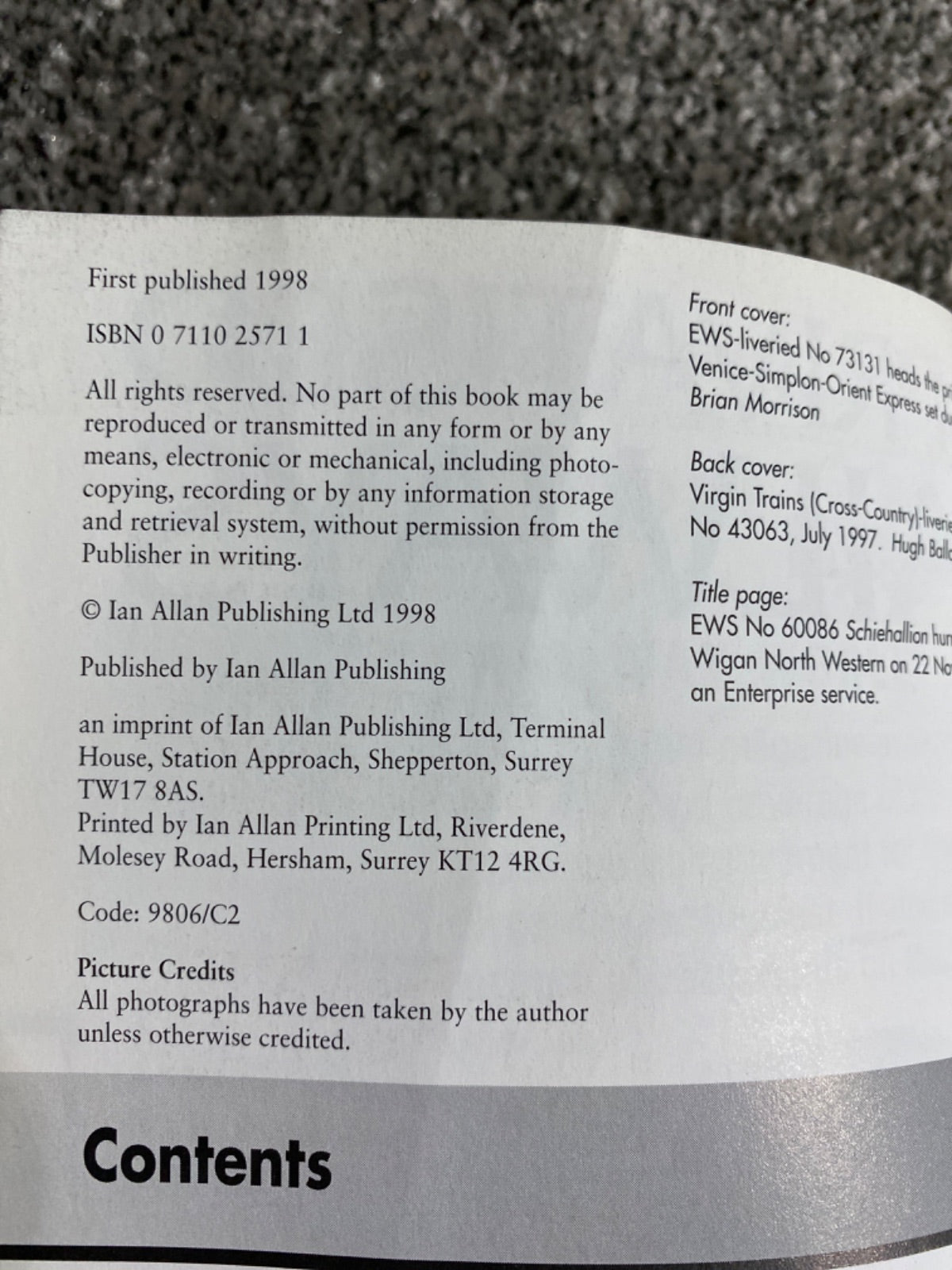 PRIVATISED RAILWAYS. - JOHN GLOVER