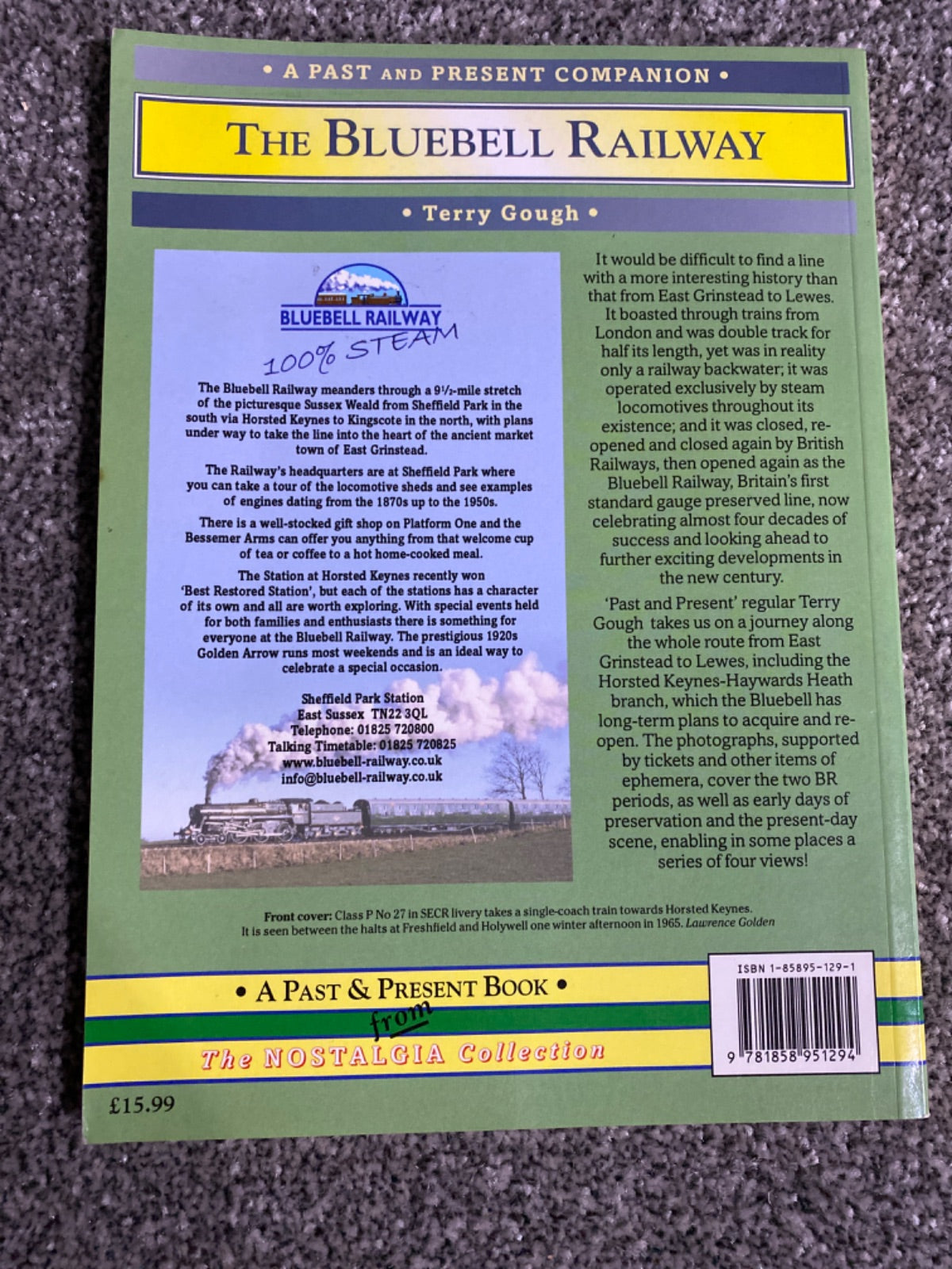 The Bluebell Railway: a nostalgic trip along the whole route from East Grinstead to Lewes - Terry Gough