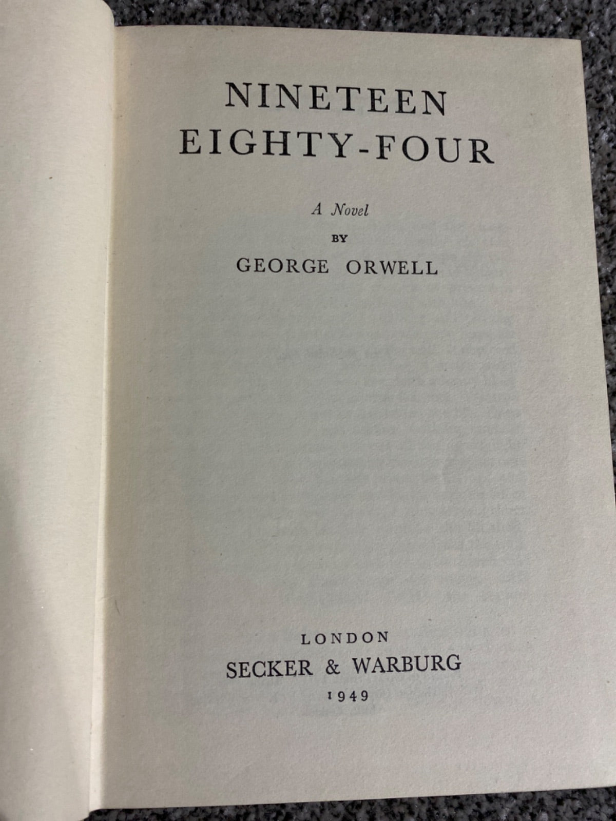 Nineteen Eighty-Four - George Orwell