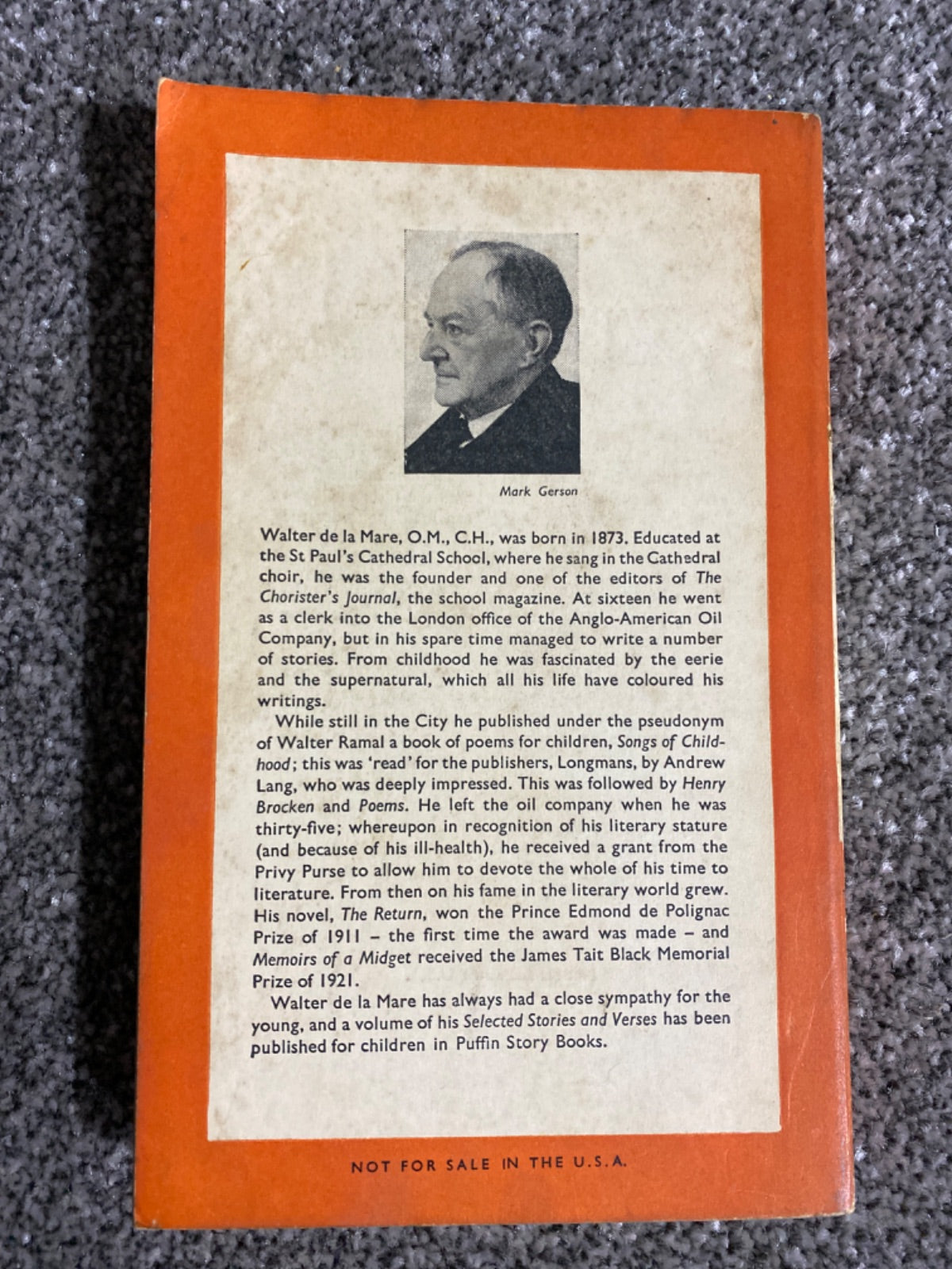 Memoirs of a Midget - Walter de la Mare