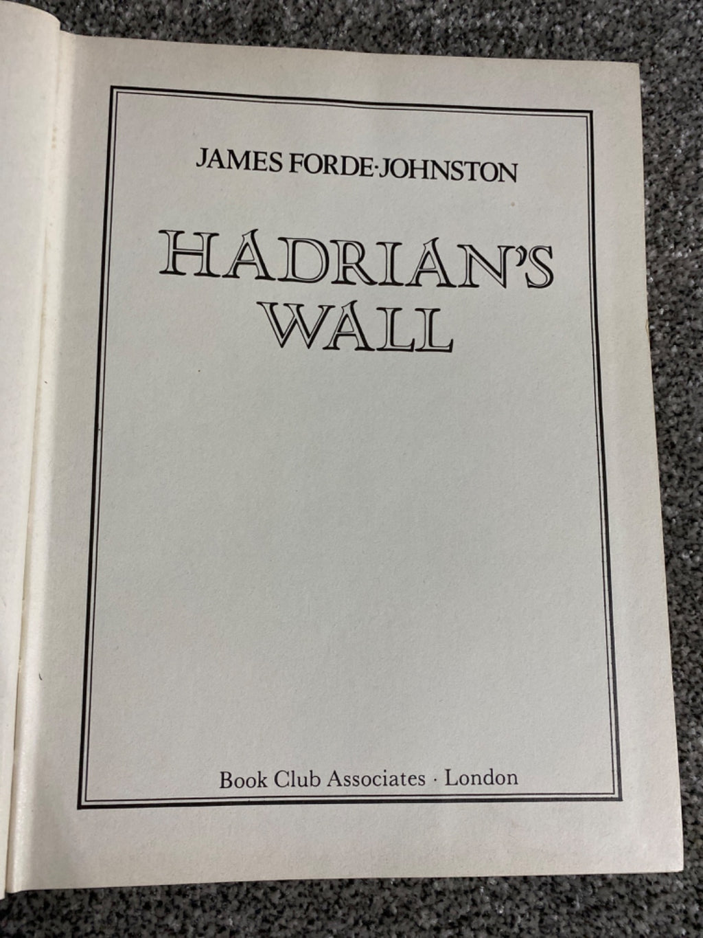 Hadrian's Wall - James Forde-Johnston