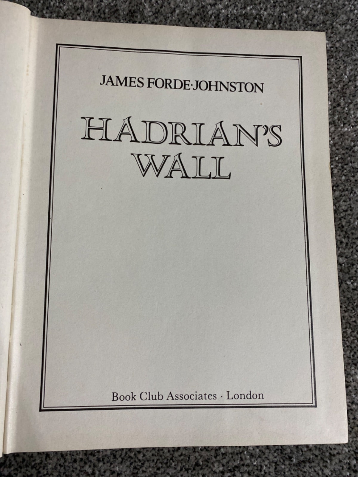 Hadrian's Wall - James Forde-Johnston