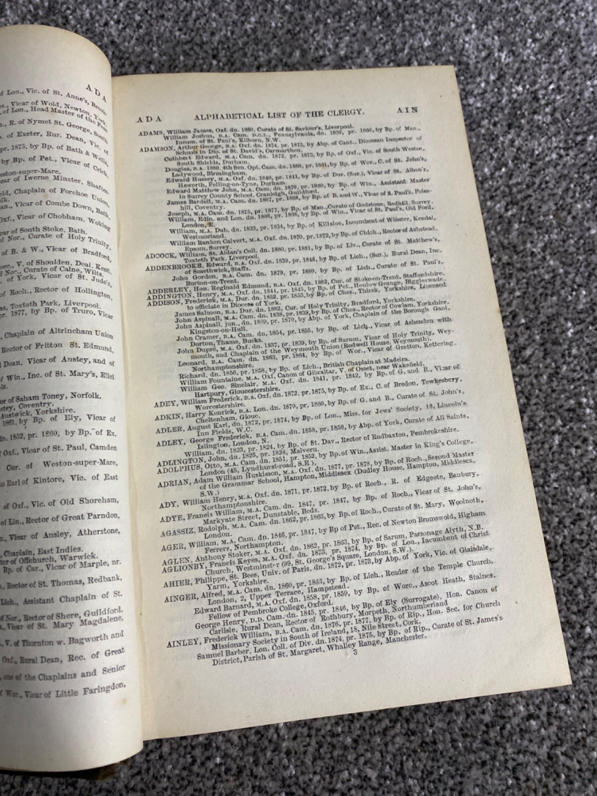 Clergy List