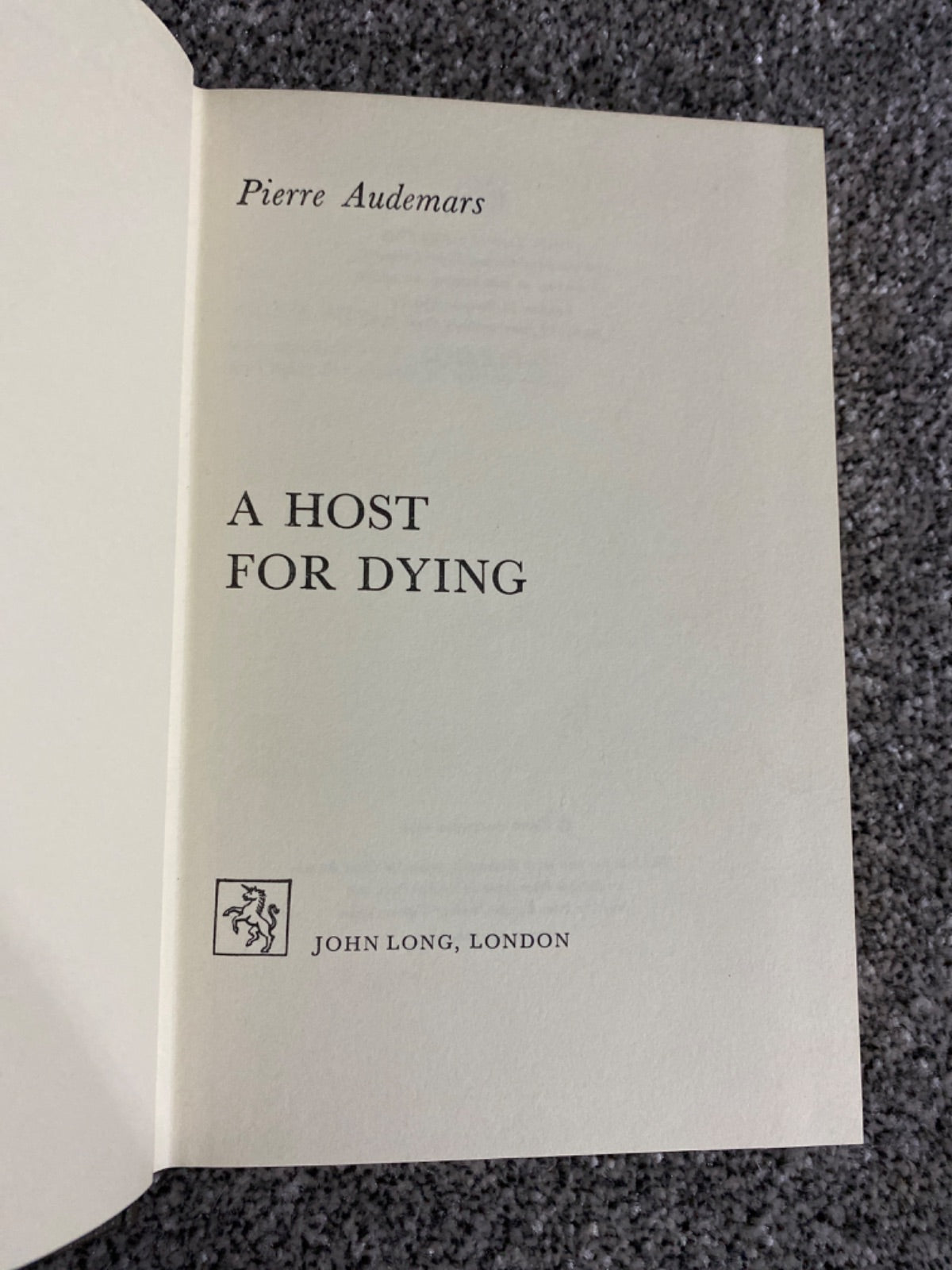 A Host for Dying - Pierre Audemars