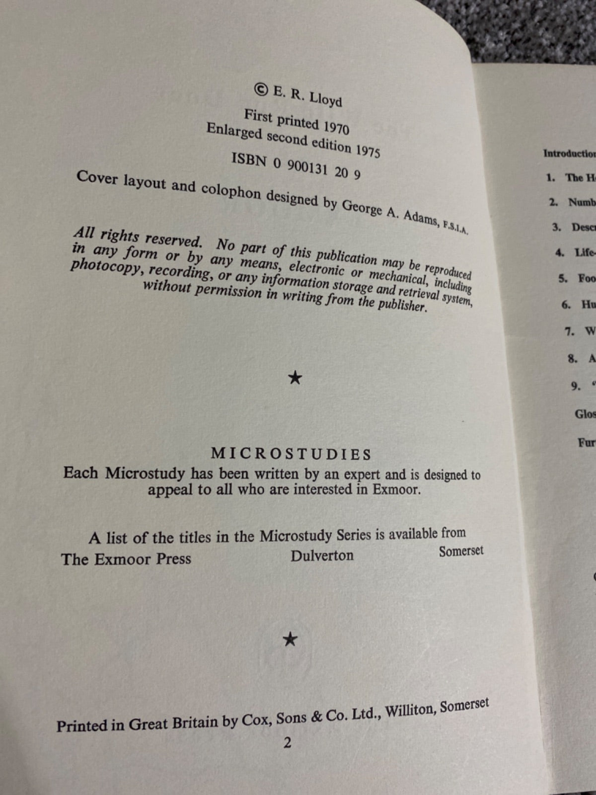 The Wild Red Deer of Exmoor - E. R. Lloyd