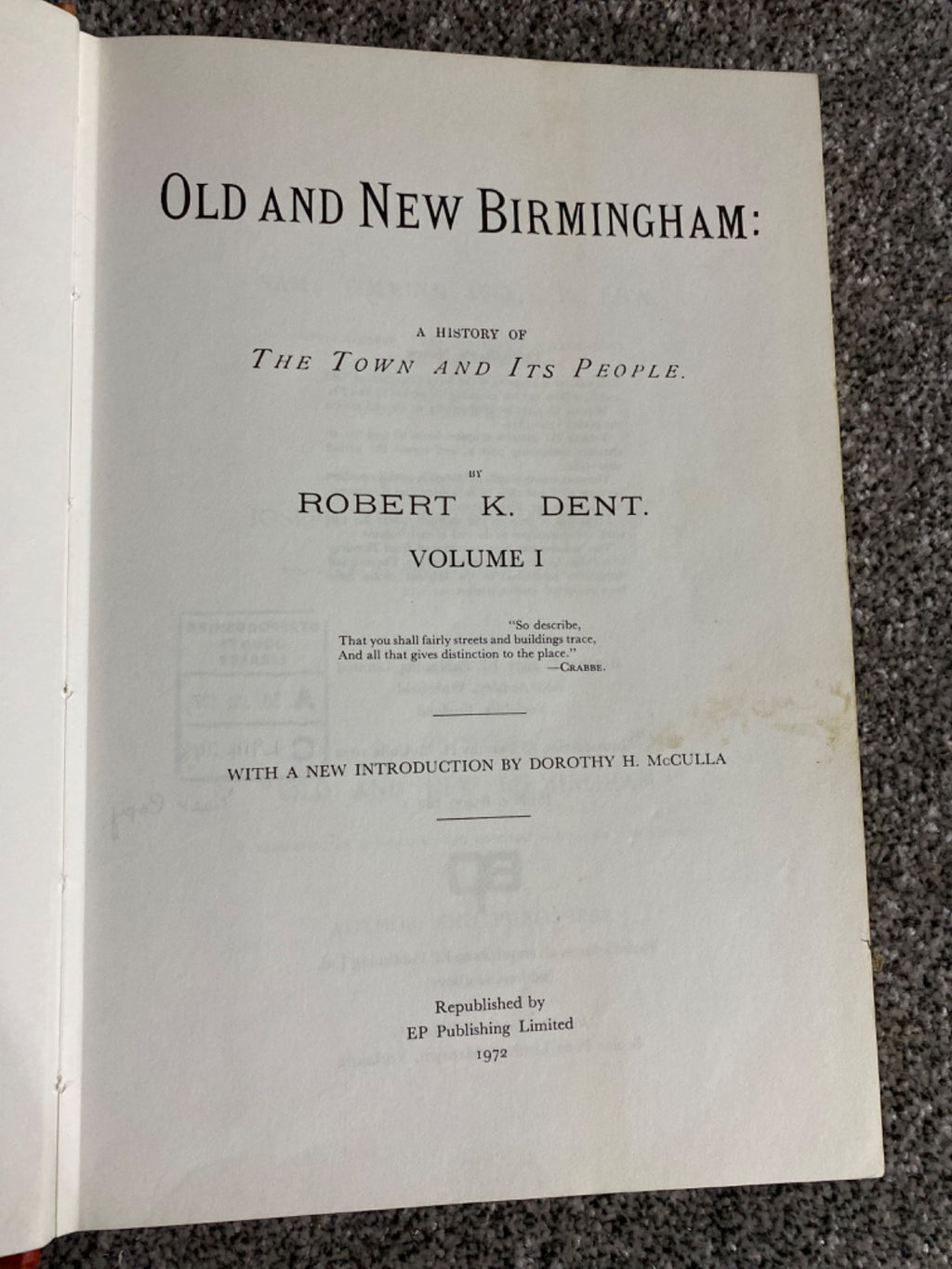 Old and New Birmingham - Robert K. Dent