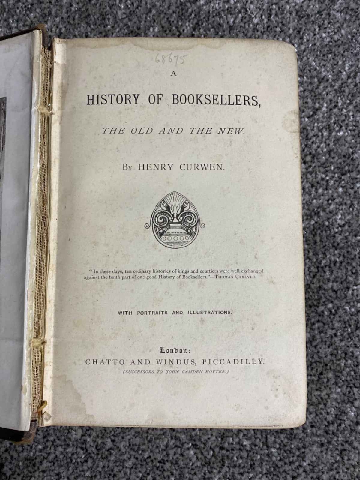 A History of Booksellers - Henry Curwen