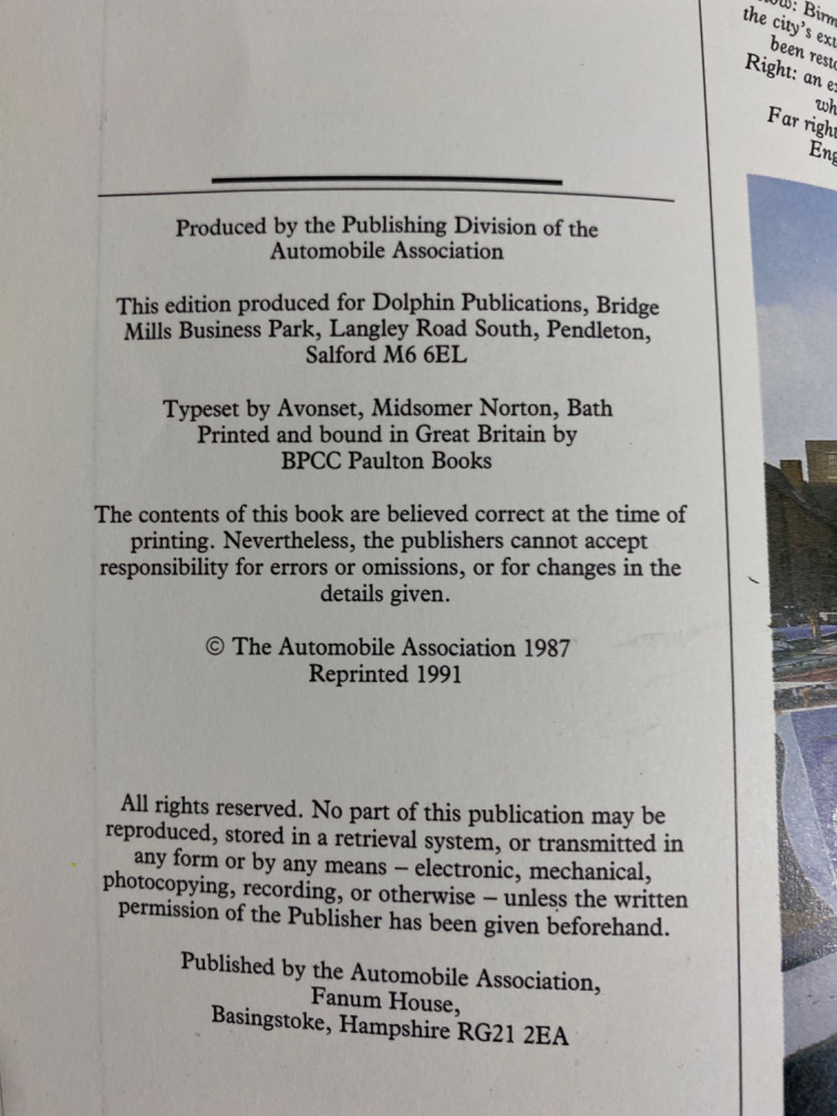 Aa West Midlands Day Trips - Automobile Association (Great Britain)